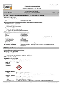 Schlüter-KERDI-COLL-RL - Ficha de datos de seguridad