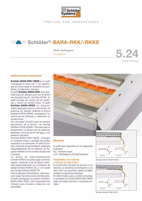 Schlüter-BARA-RKK /-RKKE | Ficha Técnica 5.24
