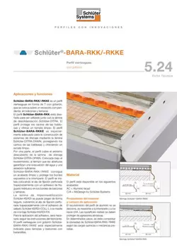 Schlüter-BARA-RKK /-RKKE | Ficha Técnica 5.24 Schlüter-BARA-RKK /-RKKE | Ficha Técnica 5.24