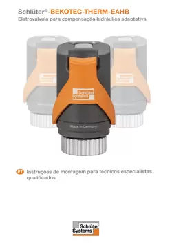 Schlüter-BEKOTEC-THERM-EAHB - Instruções de montagem Schlüter-BEKOTEC-THERM-EAHB - Instruções de montagem