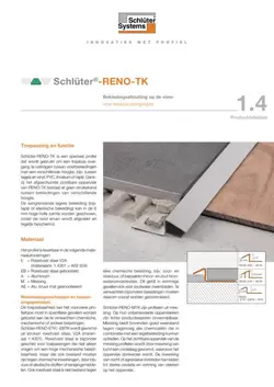 Schlüter-RENO-TK | Productdatablad 1.4