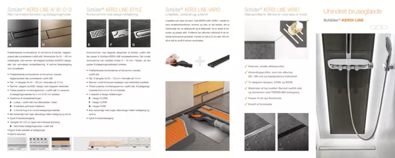 Schlüter-KERDI-LINE - Uhindret bruseglæde