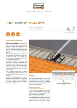 Schlüter-DILEX-BWS | Produktdatablad 4.7