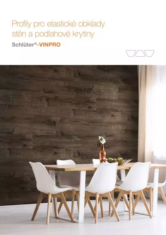 Schlüter-VINPRO – Profily pro elastické obklady stěn a podlahové krytiny