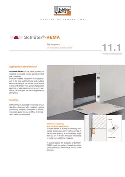 Schlüter-REMA | Product data sheet 11.1