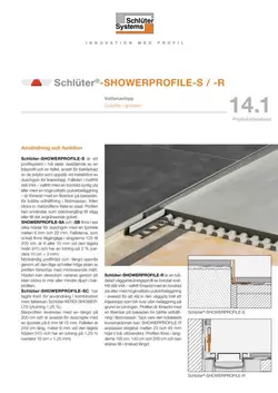 Schlüter-SHOWERPROFILE-S /-R | Produktdatablad 14.1
