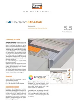 Schlüter-BARA-RAK | Productdatablad 5.5