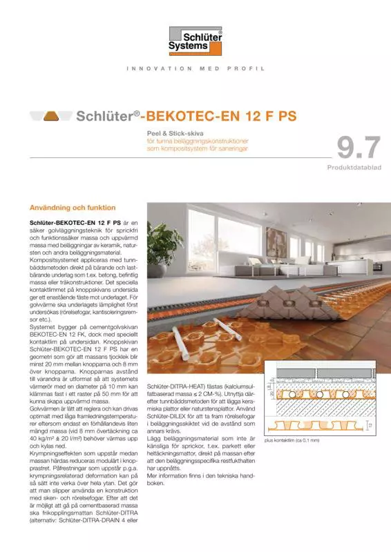 Schlüter-BEKOTEC-EN 12 F PS | Produktdatablad 9.7