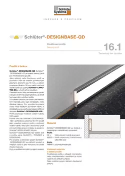 Schlüter-DESIGNBASE-QD | Technický list výrobku 16.1