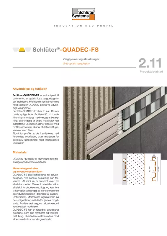 Schlüter-QUADEC-FS | Produktdatablad 2.11