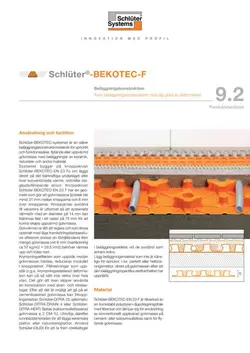 Schlüter-BEKOTEC-F | Produktdatablad 9.2