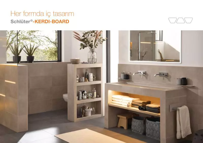 Schlüter-KERDI-BOARD - Her formda iç tasarim