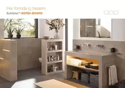 Schlüter-KERDI-BOARD - Her formda iç tasarim