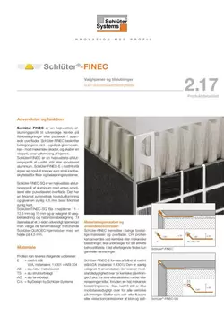 Schlüter-FINEC | Produktdatablad 2.17