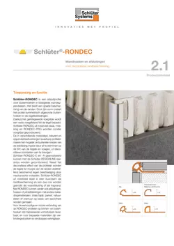 Schlüter-RONDEC | Productdatablad 2.1 Schlüter-RONDEC | Productdatablad 2.1