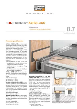 Schlüter-KERDI-LINE | Produktdatenblatt 8.7