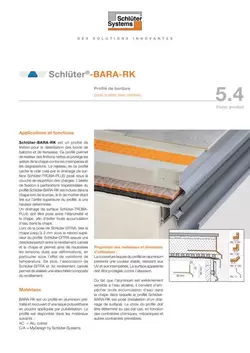 Schlüter-BARA-RK | Fiche produit 5.4