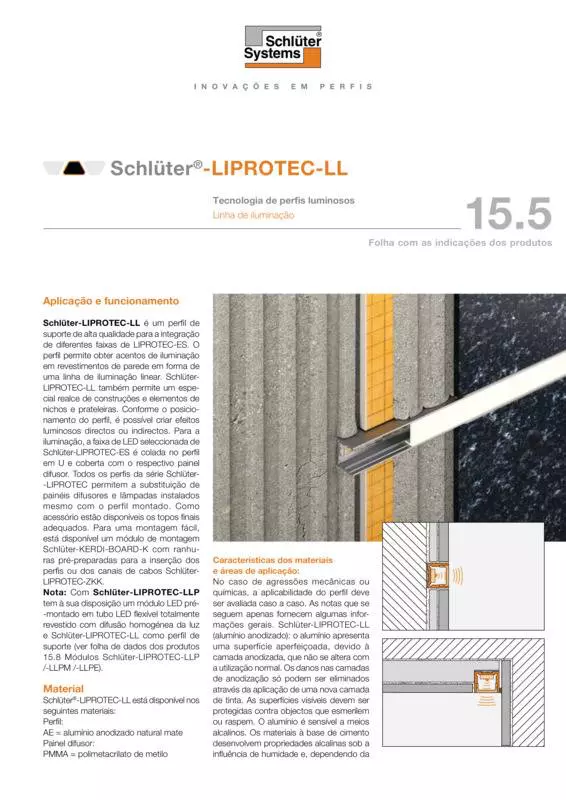 Schlüter-LIPROTEC-LL | Ficha de dados do produto 15.5