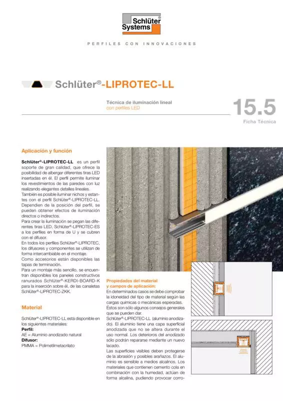 Schlüter-LIPROTEC-LL | Ficha Técnica 15.5