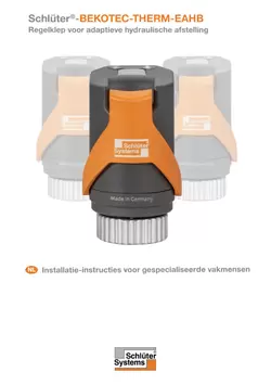 Schlüter-BEKOTEC-THERM-EAHB - Installatie-instructies voor gespecialiseerde vakmensen