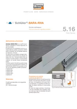 Schlüter-BARA-RHA | Ficha Técnica 5.16 Schlüter-BARA-RHA | Ficha Técnica 5.16