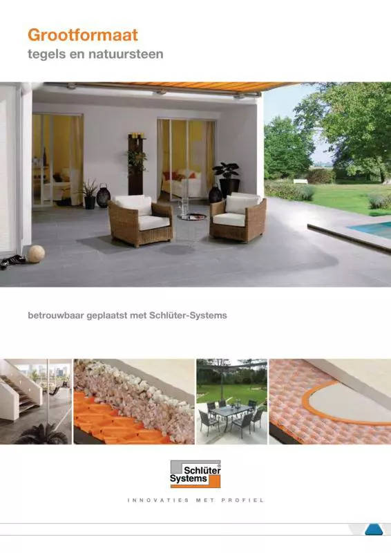 Schlüter-Systems - Grootformaat tegels en natuursteen