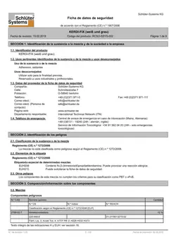 Schlüter-KERDI-FIX - Ficha de datos de seguridad