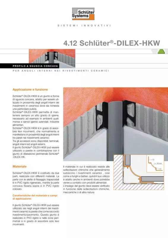Schlüter-DILEX-HKW | Scheda tecnica 4.12