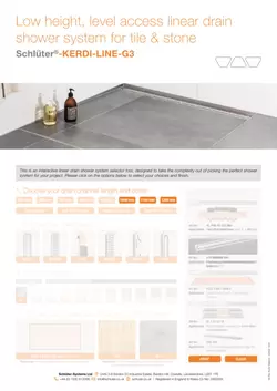 Schlüter-KERDI-LINE-G3 | Product Selection Tool