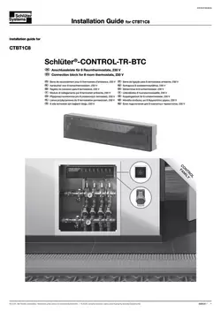Schlüter-CONTROL-TR-BTC – Listwa przyłączeniowa do 8 termostatów pomieszczeń, 230 V | Instrukcja montazu