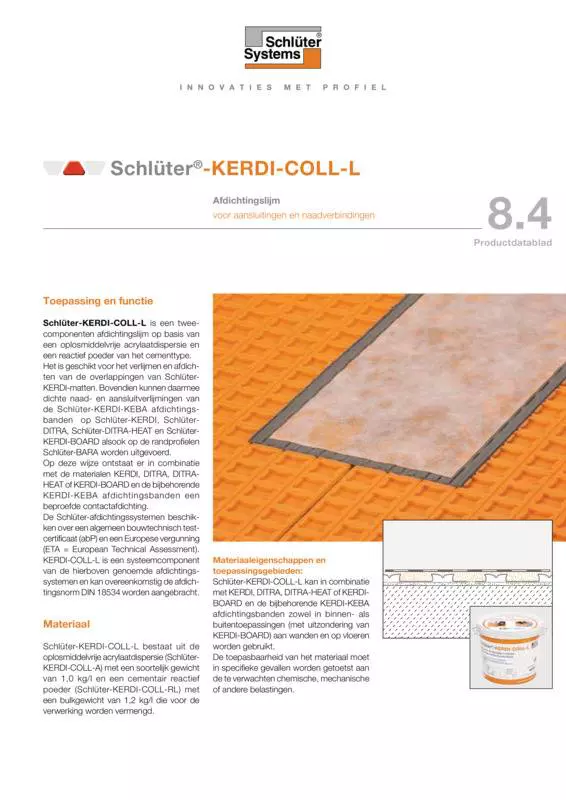 Schlüter-KERDI-COLL-L | Productdatablad 8.4