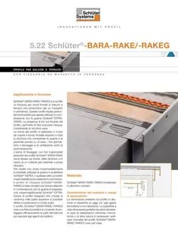 Schlüter-BARA-RAKE /-RAKEG | Scheda tecnica 5.22