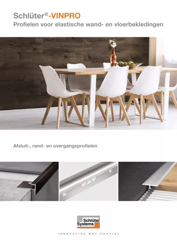 Schlüter-VINPRO - Profielen voor elastische wand- en vloerbekledingen