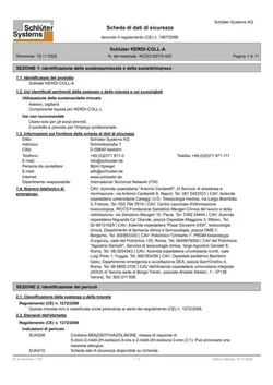 Schlüter-KERDI-COLL-A - Scheda di sicurezza