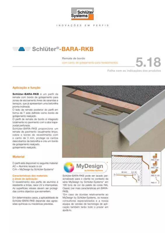 Schlüter-BARA-RKB | Ficha de dados do produto 5.18