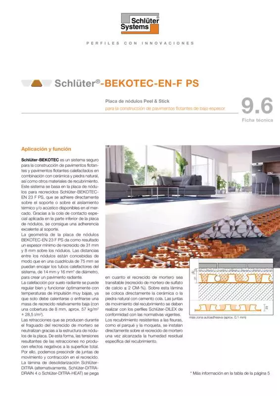 Schlüter-BEKOTEC-EN-F PS | Ficha Técnica 9.6