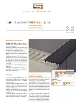 Schlüter-TREP-SE /-S /-B | Fiche produit 3.2