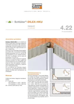 Schlüter-DILEX-HKU | Produktdatablad 4.22