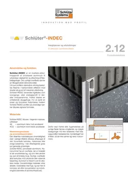 Schlüter-INDEC | Produktdatablad 2.12