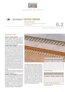 Schlüter-DITRA-DRAIN | Ficha de dados do produto 6.2 Schlüter-DITRA-DRAIN | Ficha de dados do produto 6.2