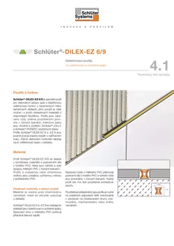 Schlüter-DILEX-EZ 6/9 | Technický list výrobku 4.1