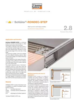 Schlüter-RONDEC-STEP | Product data sheet 2.8