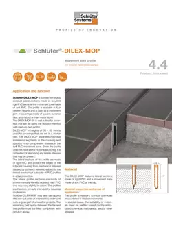 Schlüter-DILEX-MOP | Product data sheet 4.4