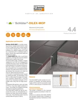 Schlüter-DILEX-MOP | Product data sheet 4.4