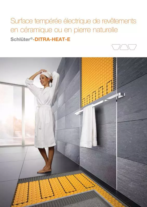 Schlüter-DITRA-HEAT-E - Surface tempérée électrique de revêtements en céramique ou en pierre naturelle