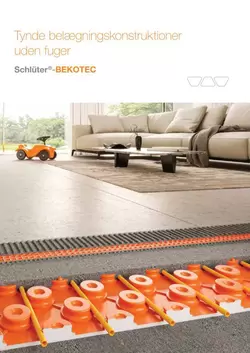 Schlüter-BEKOTEC - Tynde belægningskonstruktioner uden fuger