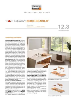 Schlüter-KERDI-BOARD-W | Produktdatenblatt 12.3