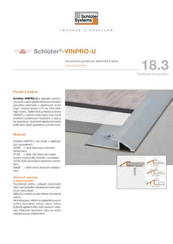 Schlüter-VINPRO-U | Technický list výrobku 18.3 Schlüter-VINPRO-U | Technický list výrobku 18.3