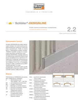 Schlüter-DESIGNLINE | Opis techniczny produktu 2.2