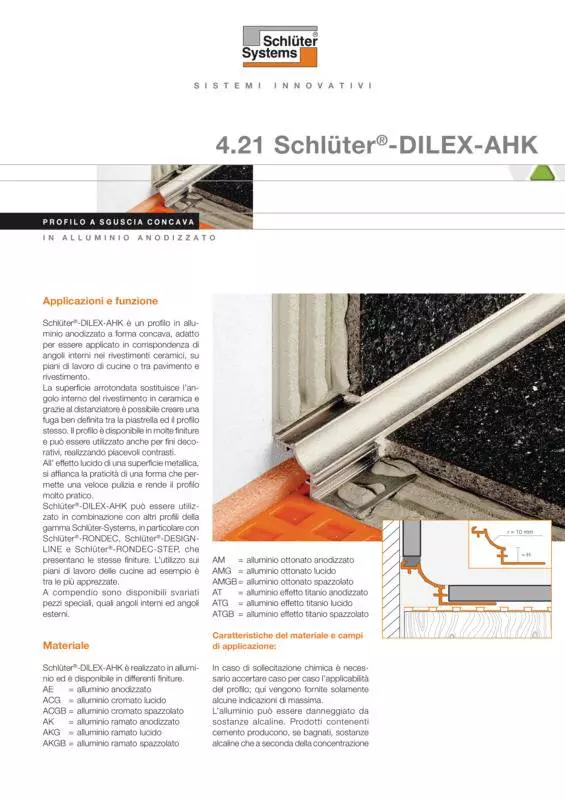 Schlüter-DILEX-AHK | Scheda tecnica 4.21